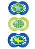 MAM Trends 6+ Pacifiers, Triple Pack Combination - Blue
