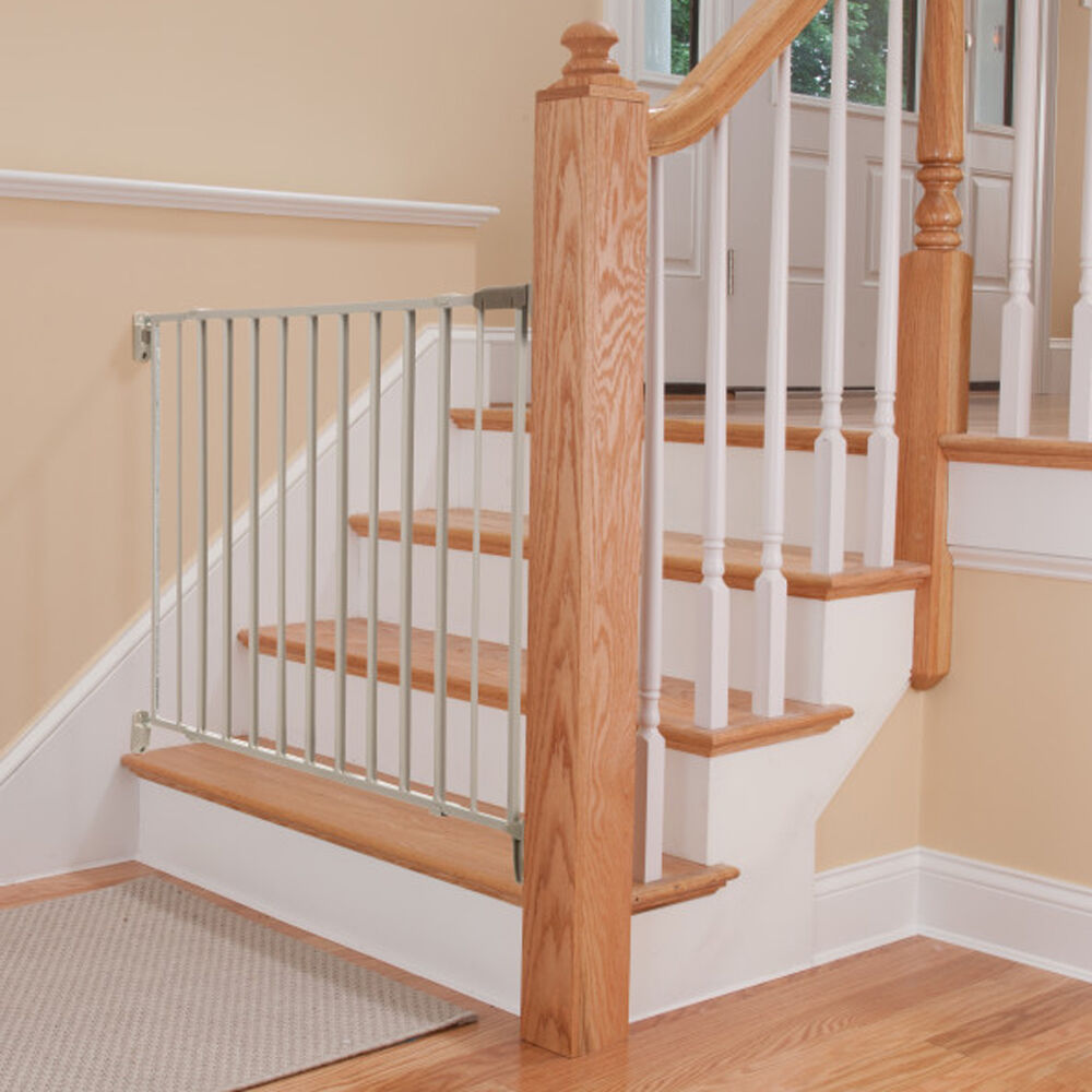 Safety 1st Wide and Sturdy Sliding Metal Gate White Babies R Us Canada