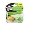 Sucette Fun Style 0 à 6 mois de Tommee Tippee (paquet de 2) - vert.