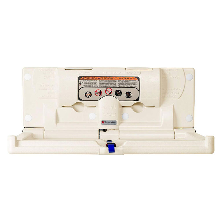 Foundations Horizontal Surface Mount Baby Changing Station (EZ Mount Backer Plate Included)