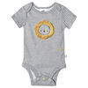 Lot de quatre maillots biologiques Onesies à manches courtes pour nouveau-né garçon – Petit Lion 6-9 mois