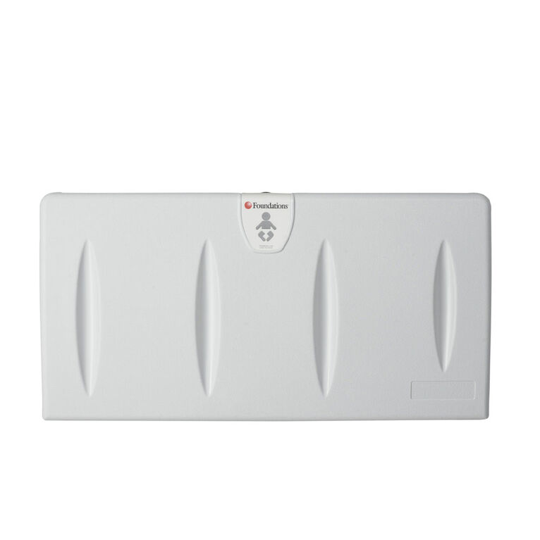 Foundations Horizontal Surface Mount Baby Changing Station (EZ Mount Backer Plate Included)