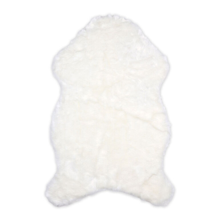 The Peanutshell Faux Fur Throw - Ivory