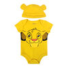 Disney Lion King 2-Piece Bodysuit and Hat Set - Yellow, 12 Months