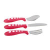 Gerber Graduates Kiddy Cutlery Fork, Spoon, Knife - Pink