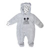 Disney Mickey Mouse faux fur pramsuit - Blue, 0-3 Months