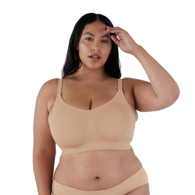 Body Silk Seamless Nursing Bra - Sustainable, Butterscotch, Medium