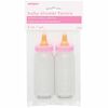 Pink Fillable Baby Bottle Favor 5", 2 pieces