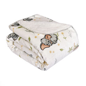 Disney Dumbo Sherpa Plush Baby Blanket, 30" x 40"