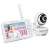 VTech VM5261 - Moniteur vidéo à vue panoramique et inclinaison de 5 po avec objectif grand angle et standard.