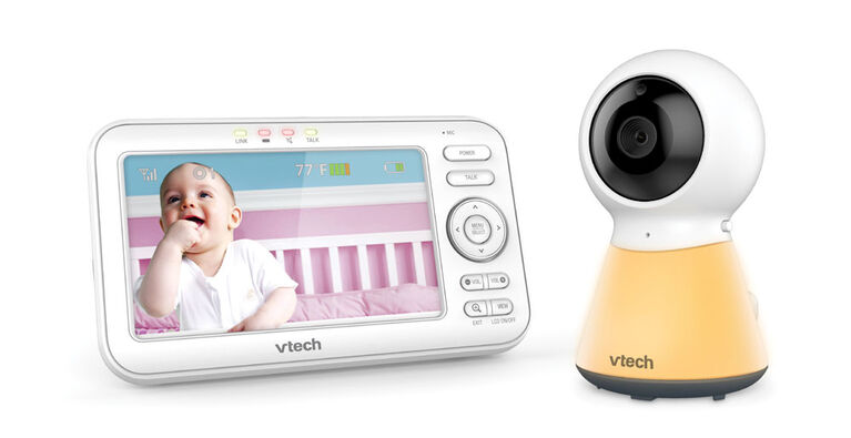 VTech Moniteur de bébé vidéo de 2,8 po avec veilleuse, VM3254 blanc de VTech  VM3254 