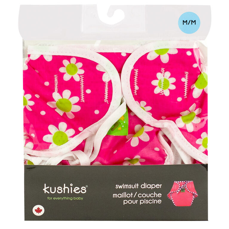 Kushies Maillot / Couche Pour Piscine, Moyen - Marguerite Fuchsia