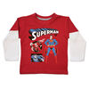 Superman - Long Sleeve Fooler Tee - Red - 2T