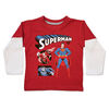Superman - T-shirt trompeur à manches longues - Rouge - 2T