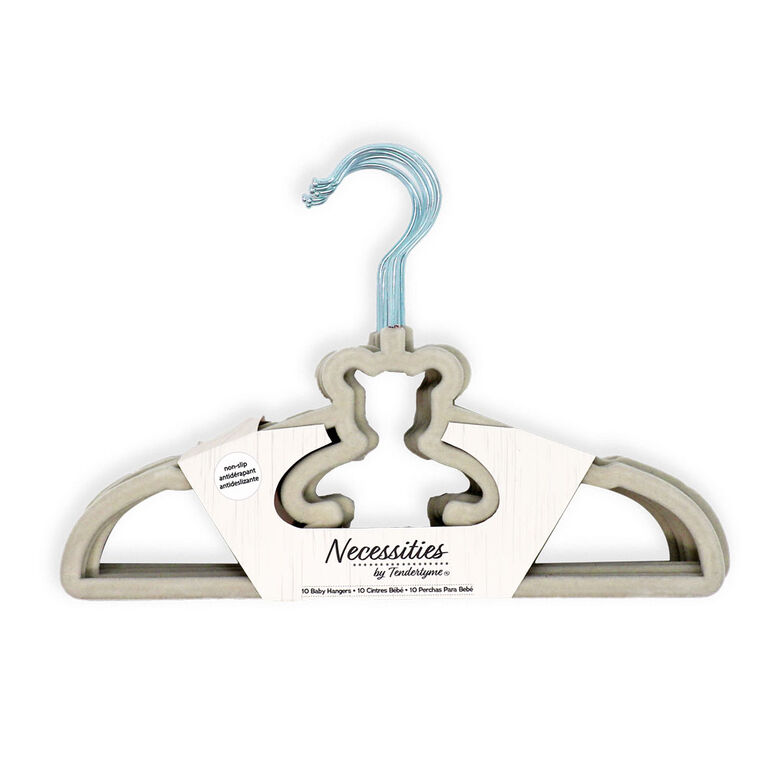 Cintre ours gris : lot de 10