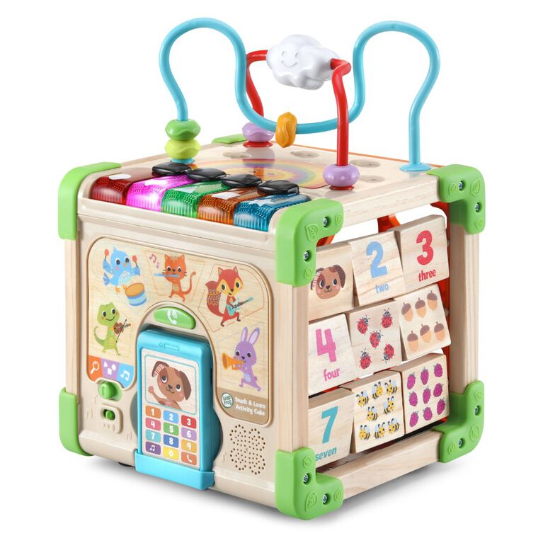 LeapFrog Touch & Learn Wooden Activity Cube - English Edition