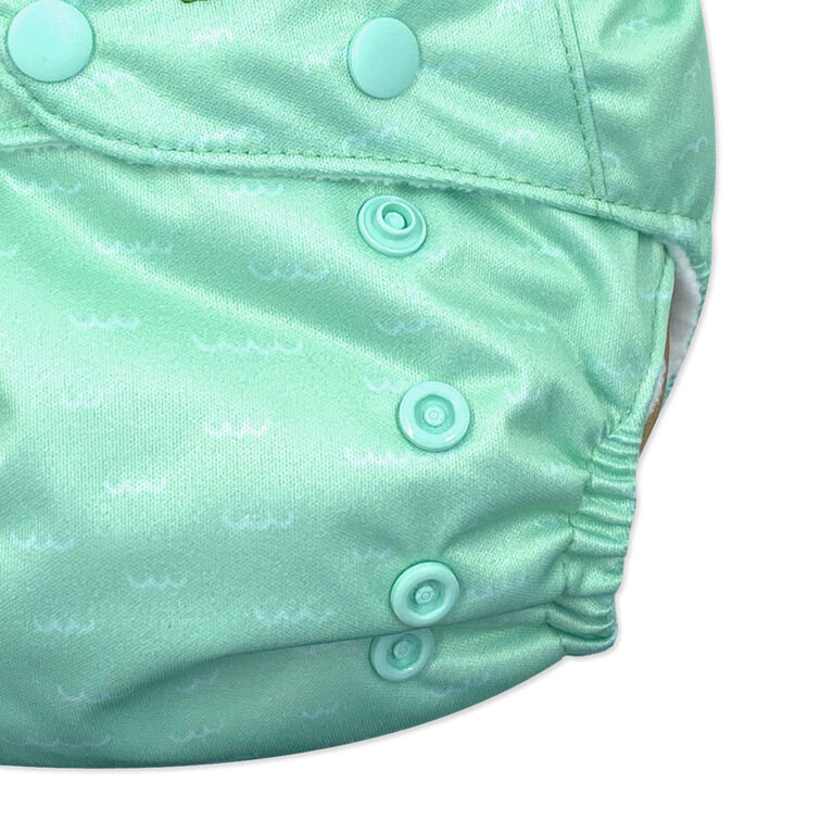 Zoocchini - Couche en tissu et 2 inserts - H&eacute;risson - Taille unique - 7-35 lbs