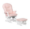 Lennox Furniture Carson planeur blanc et pouf - Rose à retardement