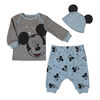 Disney Mickey Mouse 3pc pant set - Blue, 9 Months