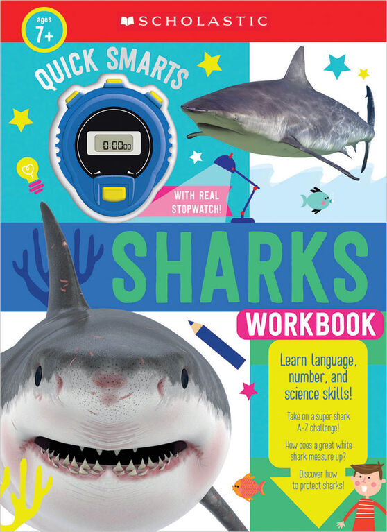 Scholastic - Scholastic Early Learners: Quick Smarts Sharks Workbook - Édition anglaise