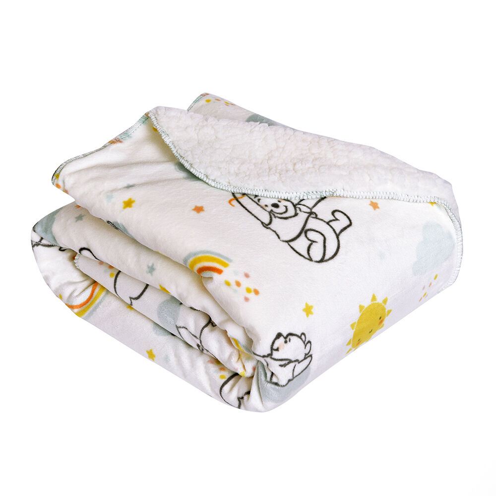 Disney Winnie the Pooh Sherpa Plush Baby Blanket 30