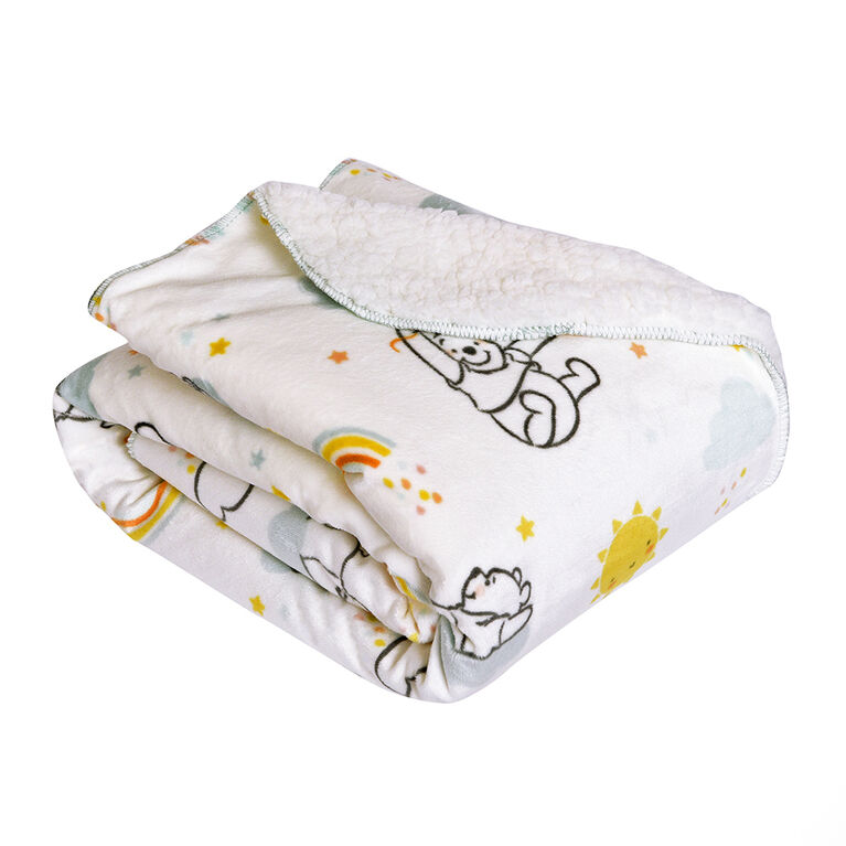 Couverture de bébé Sherpa Disney Winnie l'ourson, 30 x 40 po