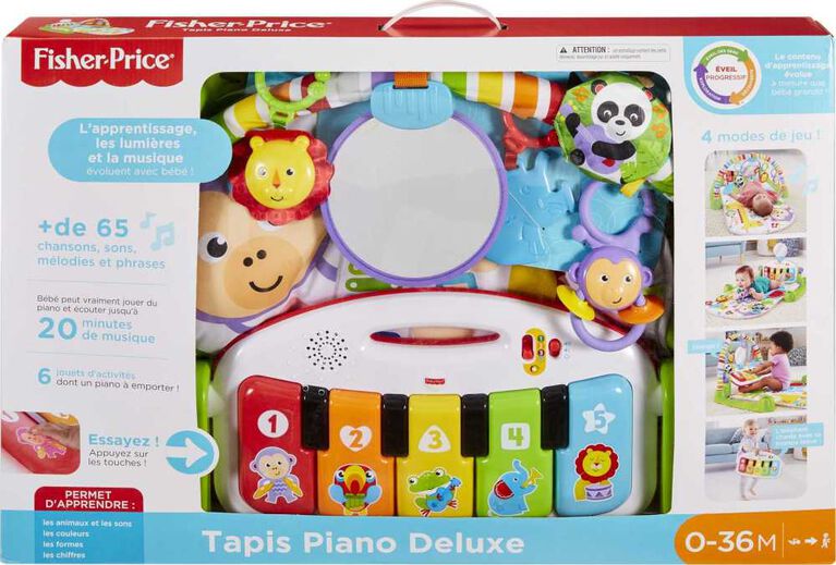 Fisher-Price Deluxe Kick and Play Piano Gym - French Edition