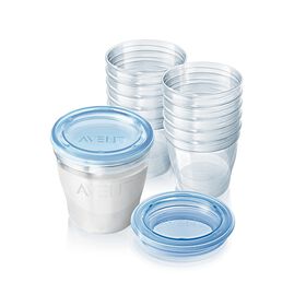 Philips AVENT - BPA Free Breast Milk Storage Starter Kit, 6 Ounce, 10-Pack