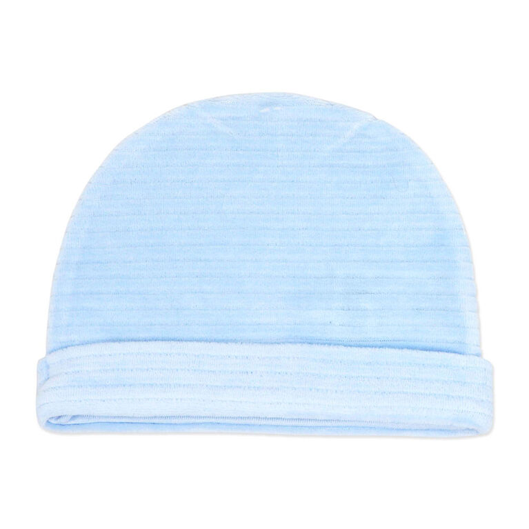 Rock a Bye Baby 5 Piece Ribbed Velour Set: Blue Bear