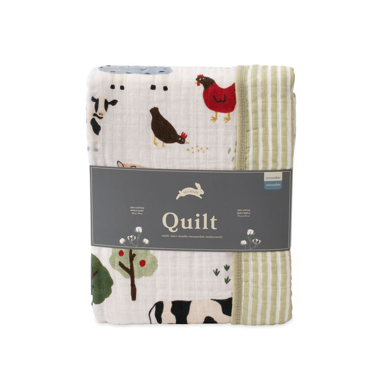 Red Rover - Cotton Muslin Quilt - Family Farm - R Exclusive