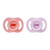 Tommee Tippee Ultra-light StayPut Pacifier, 0-6m, 2 Count, One-Piece Silicone Design