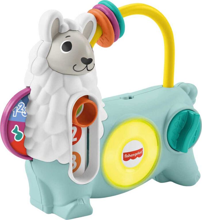 Fisher-Price Linkimals 123 Activity Llama Baby Learning Toy with Lights and Music - French Version
