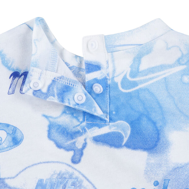 Nike Romper - White/Blue - Size Newborn