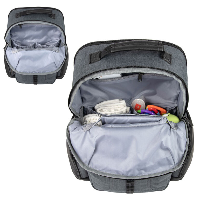 Baby Essentials Deluxe Backpack - Grey