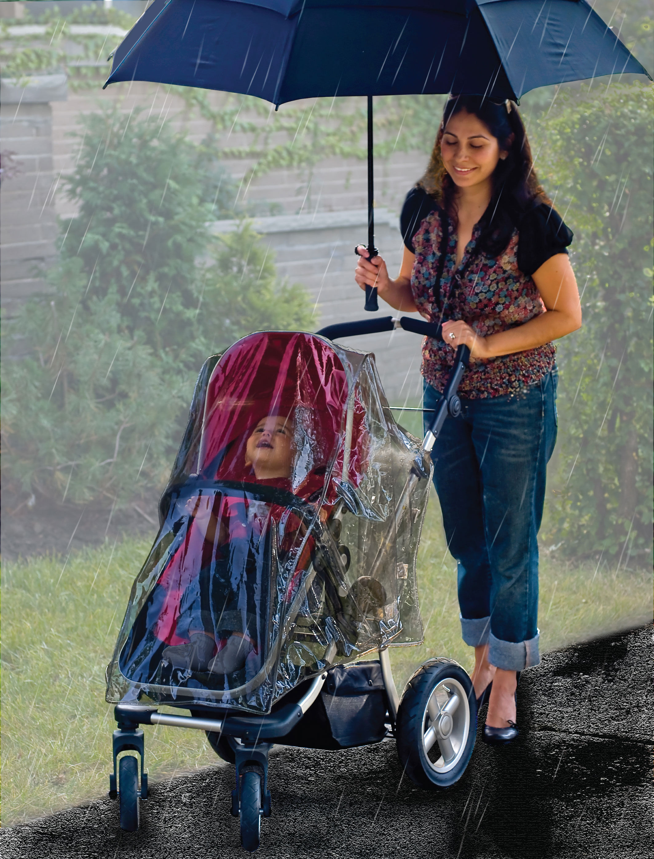 Per Newly Baby Stroller Rain Cover Rain Wind Covers Travel Weather Universal Raincover Waterproof Weather Shield Protector for Double Stroller 