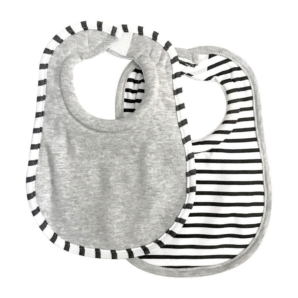 Gray hot sale baby bibs