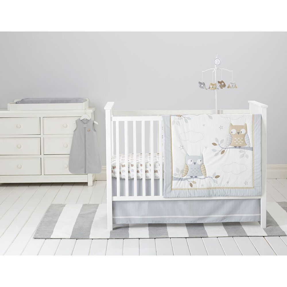 Starry night crib shop bedding set