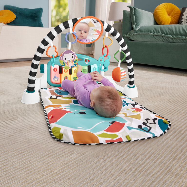 FisherPrice Glow and Grow Kick & Play Piano Gym Baby Playmat with