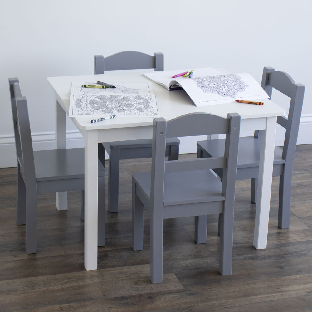 Kids wooden table deals and 4 chairs