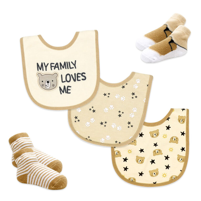 Baby Mode  5 Piece Accessory set : Tan Bear