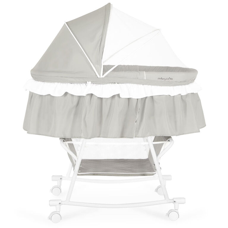 Bassinet Et Berceau Portable 2 En 1 Lacy - Gris