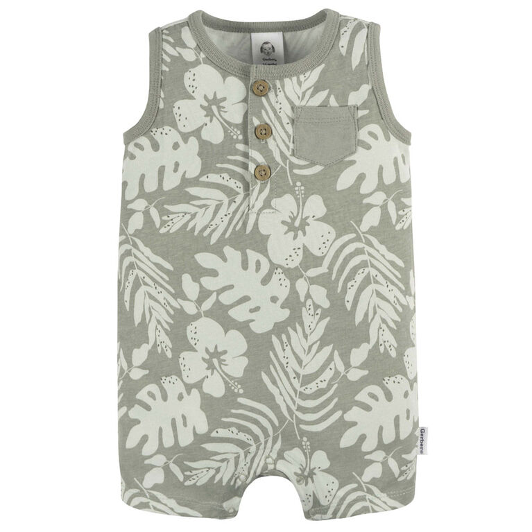 Gerber Childrenswear - 2-Pack Romper - Tropical - 6-9M
