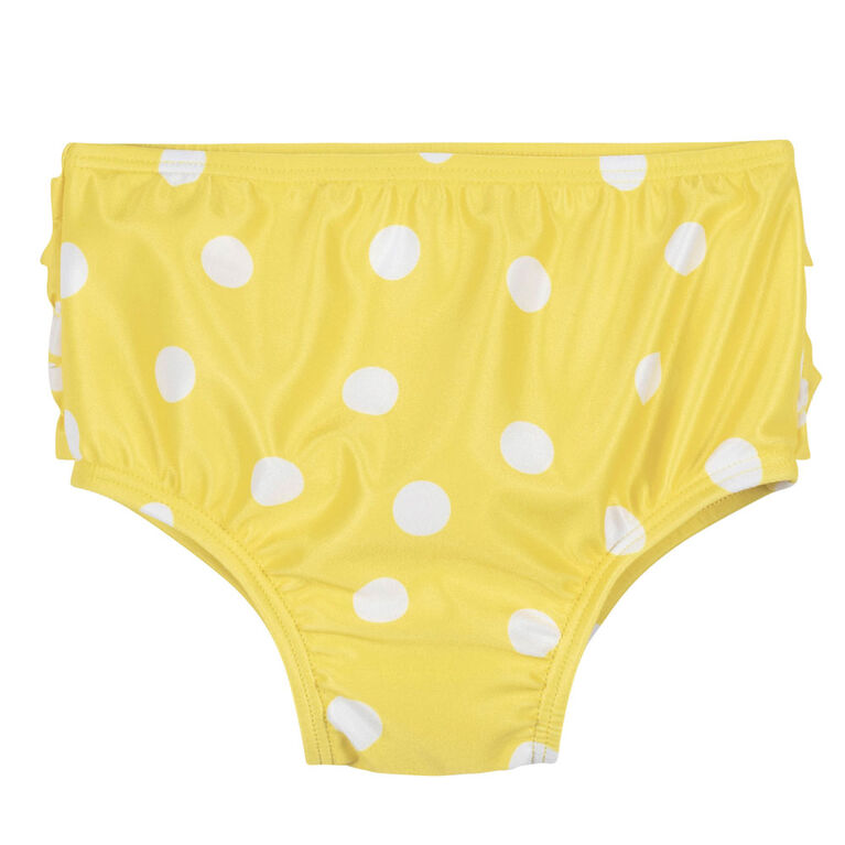 Gerber - Ensemble 2 pièces pour bébé et toute-petite fille Lemon Squeeze Rash Guard et bas de bain - 12 mois