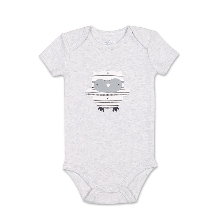 Koala Baby 4Pk Short Sleeved Bodysuit, N Watch Me Grow, 6-9 Months