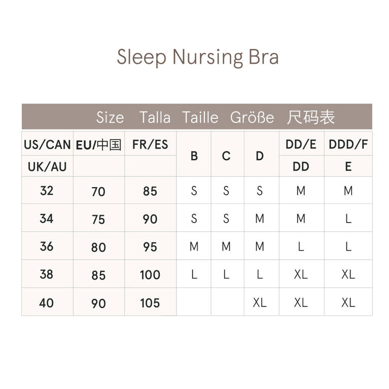 Basics by Bravado Sleep Maternity and Nursing Bra, Black, Medium