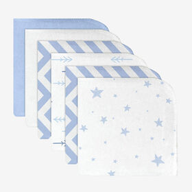 Débarbouillettes paquet de 6 - Bleu PRT