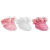 Baby Mode Signature Lot de 3 chaussettes à volants : Rose
