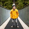 Kids Fleece Lined Rain Jackets  | Yellow - 4T (4-5Y)