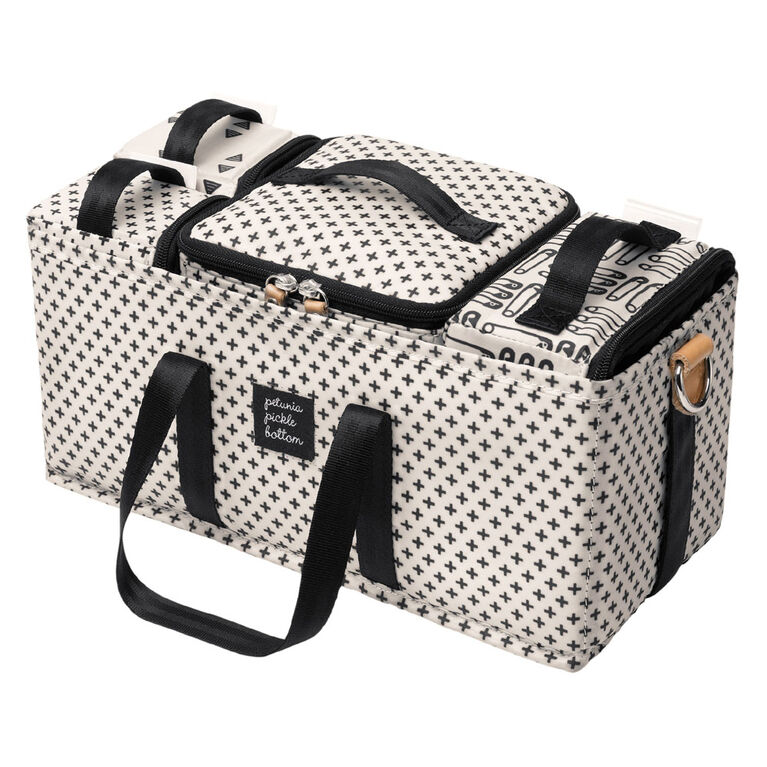 Petunia Pickle Bottom - Inter-Mix System Deluxe Kit - Organisateur de pépinière - 3 en 1 - Organisateur universel de poussette - Organisateur de sac à couches, bébé, nourrisson, enfant en bas âge, unisexe, lavable en machine