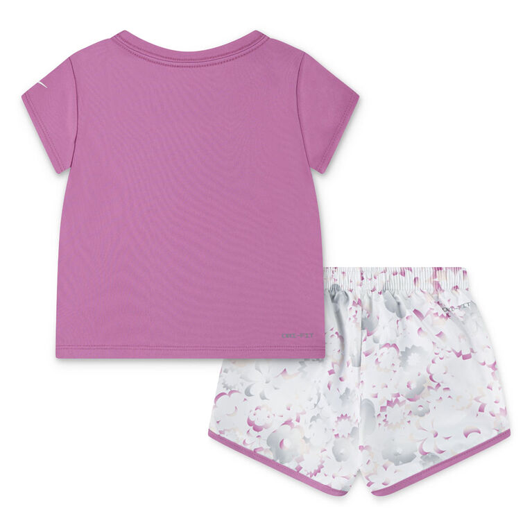 Nike Flow-Ral All-Over Print Sprinter Set - Sail - Size 3T